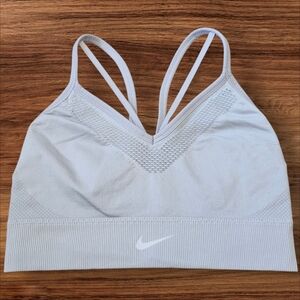 Nike Light Gray Seamless Sports Bra Light Support. Sz. S